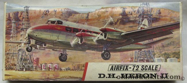Airfix 1/72 D.H. Heron II - RAF or Shell Oil, 381 plastic model kit